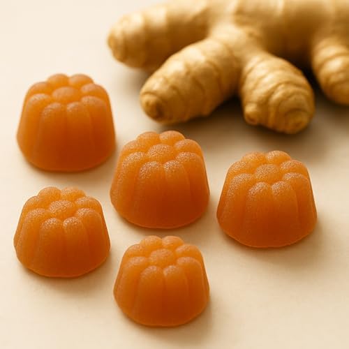 Gomitas de Jengibre Orgánicas USDA Pharmvista 200mg 90 piezas para el Manejo de Náuseas y Salud Digestiva - imagen 3
