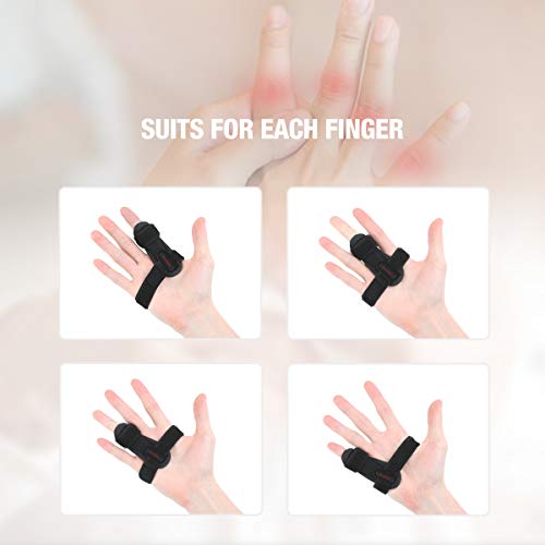 Férula Ajustable Tikaton para Dedo, Soporte para Aliviar Bloqueo, Chasquido, Dificultad para Doblar, Tendinitis, Rigidez y Dolor - Mano Izquierda o - imagen 2