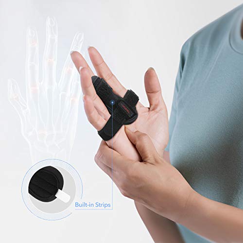 Férula Ajustable Tikaton para Dedo, Soporte para Aliviar Bloqueo, Chasquido, Dificultad para Doblar, Tendinitis, Rigidez y Dolor - Mano Izquierda o - imagen 5
