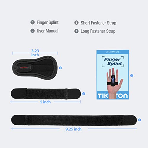 Férula Ajustable Tikaton para Dedo, Soporte para Aliviar Bloqueo, Chasquido, Dificultad para Doblar, Tendinitis, Rigidez y Dolor - Mano Izquierda o - imagen 6