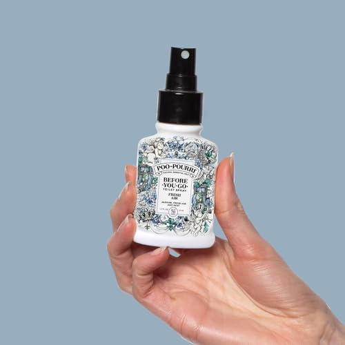 Poo-Pourri Spray para Inodoro, Aire Fresco, 1.4 Oz - Jazmín, Paquete de 2 con Aire Fresco y Menta - imagen 4