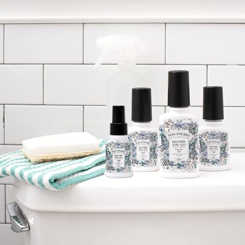 Poo-Pourri Spray para Inodoro, Aire Fresco, 1.4 Oz - Jazmín, Paquete de 2 con Aire Fresco y Menta - imagen 5