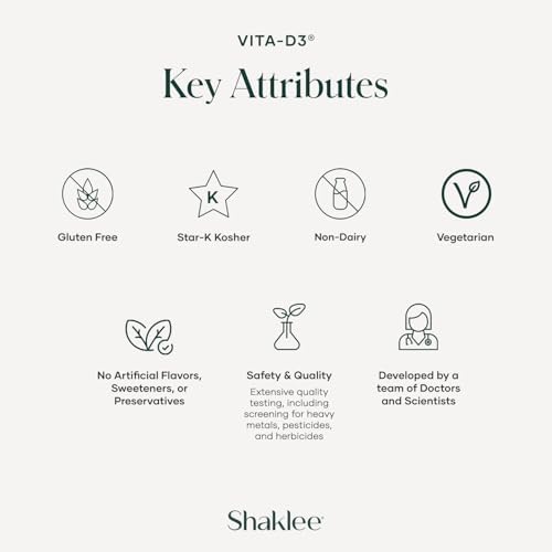 Shaklee - Vita-D3® 2,000 IU - Vitamina D3 de Alta Potencia para Huesos, Corazón e Inmunidad | Mejora la Absorción de Calcio | 90 Tabletas - imagen 3