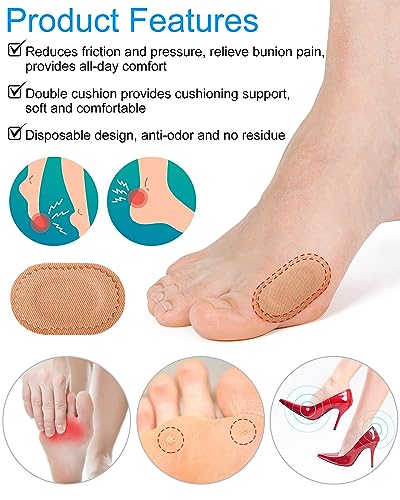 BLATOWN 36 Piezas Almohadillas para Alivio del Dolor de Juanetes, Protectores Autoadhesivos para Usar con Zapatos, Reduce la Fricción y Presión para - imagen 2