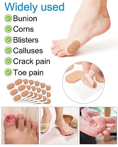 BLATOWN 36 Piezas Almohadillas para Alivio del Dolor de Juanetes, Protectores Autoadhesivos para Usar con Zapatos, Reduce la Fricción y Presión para - imagen 3