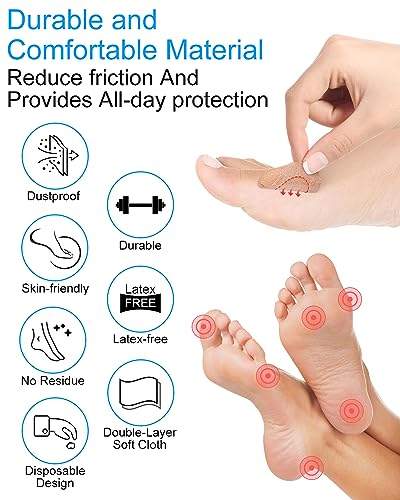 BLATOWN 36 Piezas Almohadillas para Alivio del Dolor de Juanetes, Protectores Autoadhesivos para Usar con Zapatos, Reduce la Fricción y Presión para - imagen 4