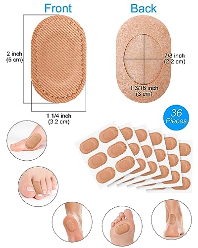 BLATOWN 36 Piezas Almohadillas para Alivio del Dolor de Juanetes, Protectores Autoadhesivos para Usar con Zapatos, Reduce la Fricción y Presión para - imagen 5