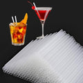 [500 Pzs] Popotes Desechables Transparentes de 5 Pulgadas - Diámetro de 0.24'' para Café y Cócteles, Popotes Cortos para Bar, Café, Club y Cocina - imagen 1