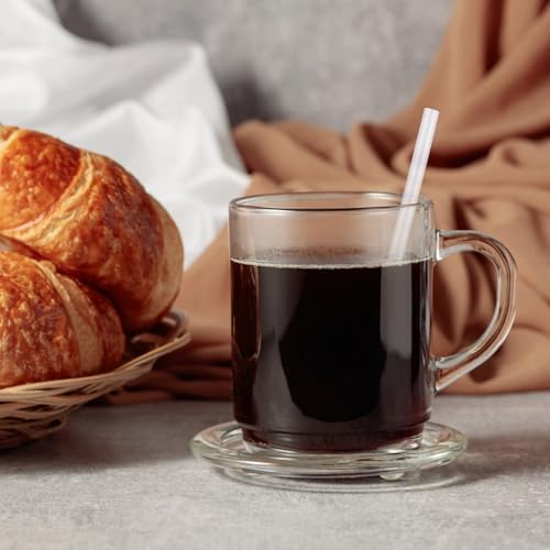 [500 Pzs] Popotes Desechables Transparentes de 5 Pulgadas - Diámetro de 0.24'' para Café y Cócteles, Popotes Cortos para Bar, Café, Club y Cocina - imagen 4