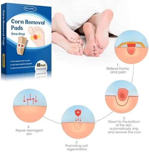 Paquete de 48 Almohadillas para Remover Callos en Pies y Dedos, Eliminador de Callos Extra Fuerte - imagen 2