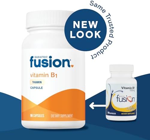 Vitaminas Bariatric Fusion B1 (Tiamina) para Pacientes de Cirugía Bariátrica, Cápsulas Fáciles de Tragar, 90 Contenidos - imagen 8