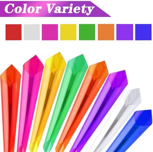 Ahardaim 120 Piezas de Hojas de Celofán de Colores, 12 x 12 Pulgadas, Papel de Celofán para Manualidades, Empaque de Regalos Pequeños y Decoración de - imagen 3