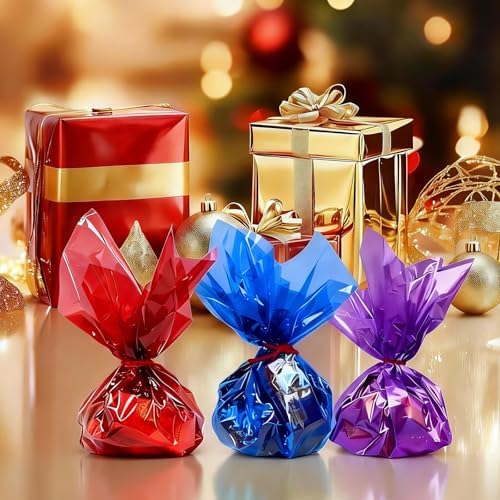 Ahardaim 120 Piezas de Hojas de Celofán de Colores, 12 x 12 Pulgadas, Papel de Celofán para Manualidades, Empaque de Regalos Pequeños y Decoración de - imagen 7