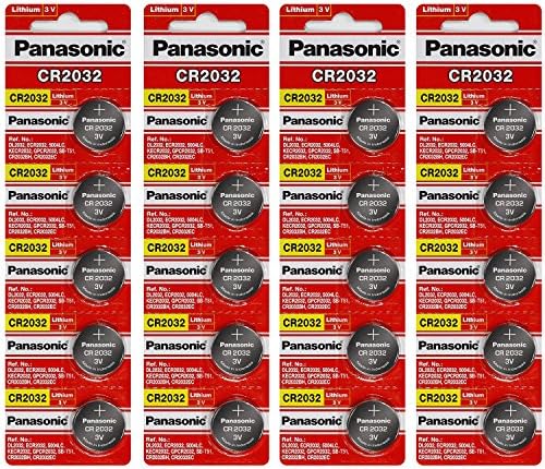 Batería de Moneda de Litio Panasonic CR2032 de 3 Voltios (Paquete de 20 Baterías) - imagen 1