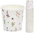 Paquete de 300 Vasos de Papel Crisky 3oz Desechables, Diseño Floral Elegante, Bebidas Calientes/Frias, Ideal para Fiestas, Hogar, Picnics y Eventos - imagen 1