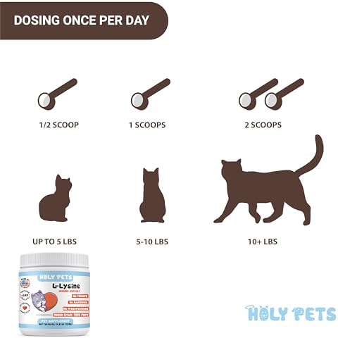 Holy Pets Polvo de L-Lisina 100% Puro para Gatos – Sin Saborizantes, Rellenos ni Conservadores – 1,000mg por Cucharada – Apoyo Inmunológico, - imagen 4