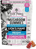 Gomitas de Champiñones E&H Farms para Sueño, Enfoque y Energía - Suplemento Vegano Bajo en Calorías con Lion's Mane, Reishi, Cordyceps y Ashwagandha - imagen 1