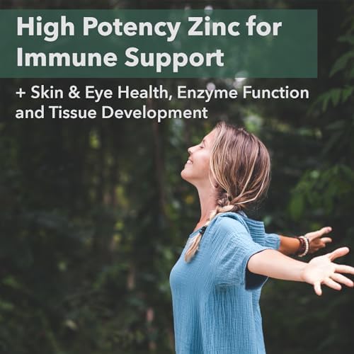 Suplementos de Zinc Vegano PlantFusion 22 mg – Complejo de Alimentos Integrales, Citrato de Zinc Quelado de Hoja de Guayaba Orgánica para Apoyo - imagen 2