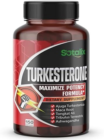 Ultra Turkesterona Ajuga Turkestanica Estandarizada 20% Turkesterona Alta Potencia con Raíz de Maca y Tribulus Terrestris - Apoyo para Crecimiento - imagen 1