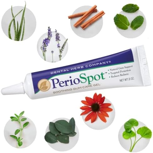 Gel para el cuidado de encías y llagas bucales Dental Herb Company PerioSpot - Alivia molestias por llagas y irritación de encías (14 g), Transparente - imagen 7