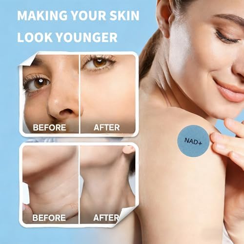 Parches BALSALTA NAD+, Fórmula 5X Más Fuerte para Antienvejecimiento y Bienestar, NMNH, Resveratrol, Vitamina C y CoQ10, 30 Parches para Hombres y - imagen 2