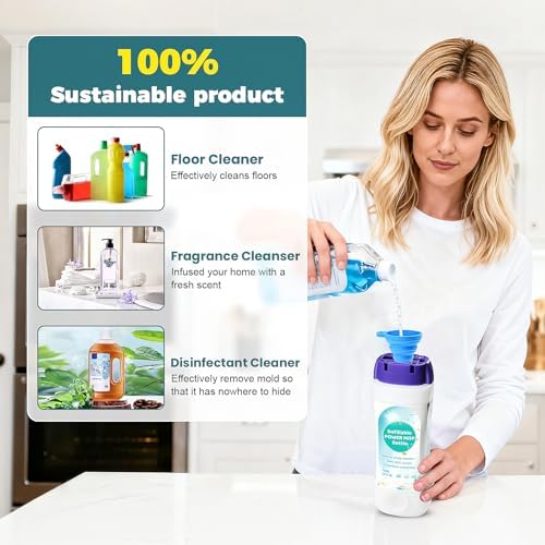 Botella Reutilizable de 720ml para Solución, Compatible con Mop Swiffer Powermop, Cierre a Prueba de Fugas - imagen 5