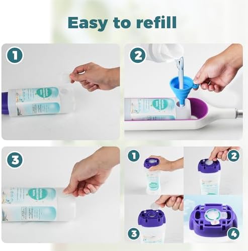 Botella Reutilizable de 720ml para Solución, Compatible con Mop Swiffer Powermop, Cierre a Prueba de Fugas - imagen 6