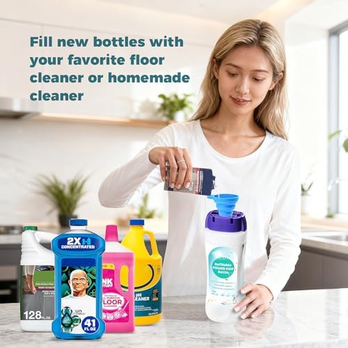 Botella Reutilizable de 720ml para Solución, Compatible con Mop Swiffer Powermop, Cierre a Prueba de Fugas - imagen 7