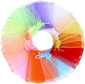 Bolsitas de Organza Transparentes Angooni 200PCS con Cierre de Cordón, 4x6 Pulgadas para Joyas en Bodas, Fiestas y Festivales (10 Colores) - imagen 1