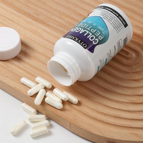 OTYKMBF Píldoras de Colágeno Múltiple 1800mg, Tipos I, II, III, V, X - Complejo de Colágeno Hidrolizado para Piel, Articulaciones, Cabello y Uñas, 90 - imagen 8