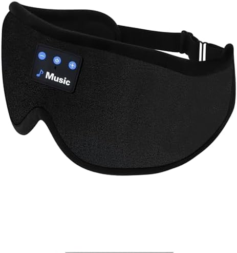 Máscara de Sueño 3D con Auriculares Bluetooth, Auriculares Inalámbricos para Dormir, Máscara de Ojos con Altavoces Ultra Delgados para Hombres y - imagen 1