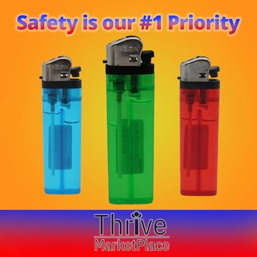 Encendedor Desechable Clásico Thrive- con Llama Suave - Calidad Mejorada, Perfecto Encendido Siempre - Colores Variados, Estilo de Bolsillo - Paquete - imagen 6