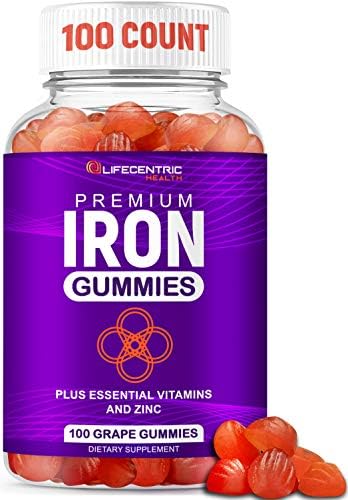 Gomitas de Hierro LifeCentricHealth | Gomitas Veganas Sin Gluten con Biotina, Zinc, Vitamina B y Ácido Fólico para Mujeres y Hombres - imagen 1