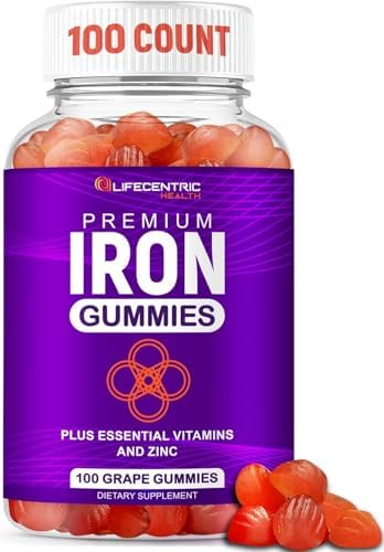 Gomitas de Hierro LifeCentricHealth | Gomitas Veganas Sin Gluten con Biotina, Zinc, Vitamina B y Ácido Fólico para Mujeres y Hombres - imagen 2
