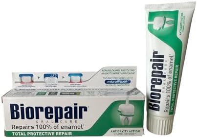 Pasta Dental Biorepair Total Protective Repair con microRepair, Nueva Fórmula - 2.5 Oz (75ml) Tubos (Paquete de 2) [Importación Italiana] - imagen 2