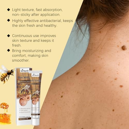 Crema para Verrugas de Veneno de Abeja MORKORIA de Acción Rápida, Removedor de Verrugas con Ácido Salicílico, Tratamiento Sin Dolor (2 piezas) - imagen 2