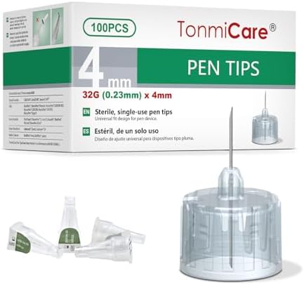 Puntas de Pluma TonmiCare 32G 4mm, Caja de 100, Compatibles con la Mayoría de Dispositivos de Pluma - imagen 1