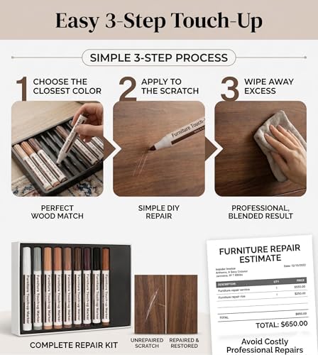 Marcadores de Reparación para Muebles Lifreer de 12 Colores, Ideal para Arañazos y Golpes en Muebles, Pisos de Madera, Mesas y Puertas - imagen 4