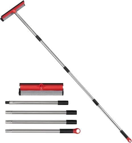 Limpiaparabrisas con Extensiones de 59, Kit de Limpieza de Ventanas de 10, Herramienta Multiusos para Limpieza de Ventanas y Autos con Mango Largo - imagen 1