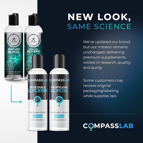 Propilenglicol y Glicerina Vegetal Compass - 500mL Cada Uno | Soluciones de Mezcla de Grado USP y Alta Pureza - imagen 6