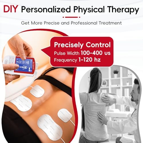 Estimulación Muscular Comfytemp TENS para Alivio del Dolor, Máquina TENS con 20 Modos y DIY, Unidad EMS de Doble Canal, Masajeador Eléctrico para - imagen 4
