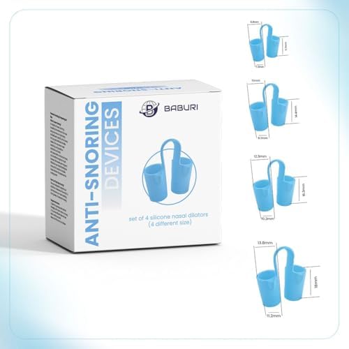 Dilatadores Nasales BABURI para Dormir – Dilatador Nasal Interno y Abre Nariz, Conos Nasales para Respirar, Válvulas de Silicona Reutilizables para - imagen 5