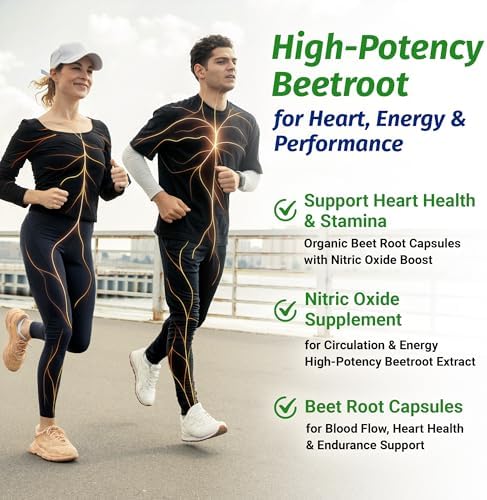 Cápsulas Orgánicas de Remolacha 1 Body Beet Vital, 1360mg Extracto de Remolacha, Energía y Circulación, Veganas, No Transgénicas - 60 Cápsulas - imagen 3