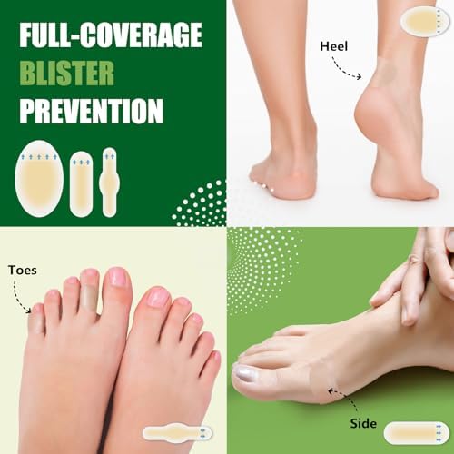 MYMULIKE Apósitos para Ampollas en Pies y Dedos - 40 Piezas, Impermeables, Adhesivos y Duraderos, Prevención de Ampollas, Invisibles y Cómodos - imagen 7