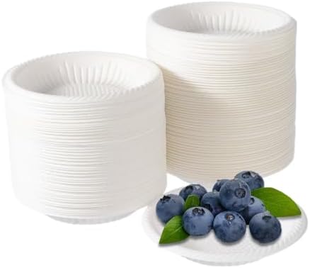 Platos Desechables Mini de 4 Pulgadas - 100 Contenidos, Platos de Papel Redondos para Postres, Aperitivos y Manualidades - imagen 1