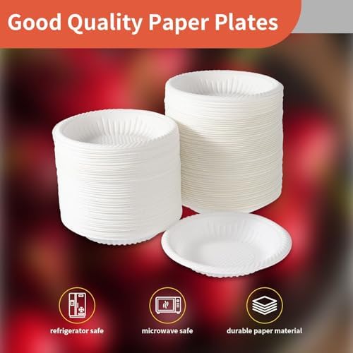 Platos Desechables Mini de 4 Pulgadas - 100 Contenidos, Platos de Papel Redondos para Postres, Aperitivos y Manualidades - imagen 5