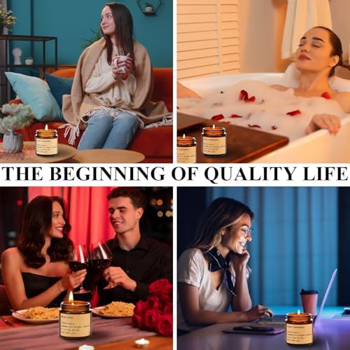 Juego de 6 Velas Aromáticas para el Hogar, 150 Horas de Tiempo de Quema, Velas de Soja Naturales, Regalos para Mujeres, Maestras y Día de las Madres - imagen 5
