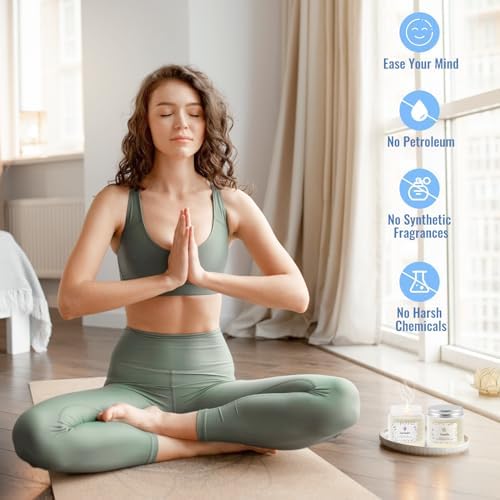 Juego de 5 Velas Aromáticas BlissfulOasis, Largas Duración, Ingredientes Naturales y Seguros, Perfectas para Regalos de Cumpleaños y San Valentín - imagen 6