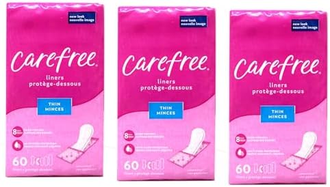 Pantiliner Carefree Acti-Fresh Body Shape Sin Fragancia - 60 Unidades, Paquete de 3 - imagen 1