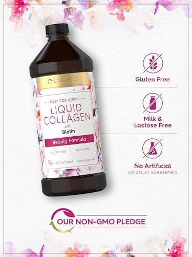 Colágeno Líquido Carlyle para Mujeres y Hombres | 16 fl oz | Tipo 1 y 3 con Biotina | Sabor Berry | Suplemento No GMO y Libre de Gluten - imagen 5